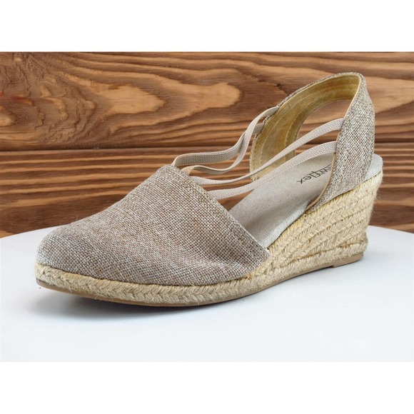 GNWflex Size‎ 7 Slingback Heel Beige Synthetic M Width Morgan - Picture 1 of 10